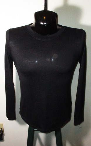BANANA REPUBLIC Navy Blue Rayon Stretch Crewneck Top Men's Size S