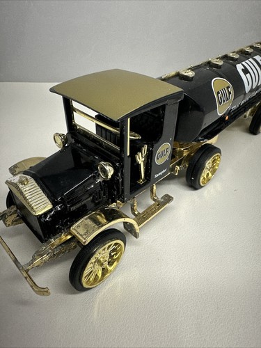 Gulf 1920 Pierce Arrow Cab & Tanker Trailer Gold Sampler - Picture 3 of 10