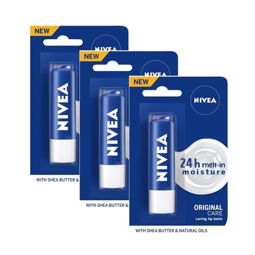 Nivea Original Care Lip Balm For Soft & Smooth Pack Of 3 Each 4 g - Picture 2 of 6