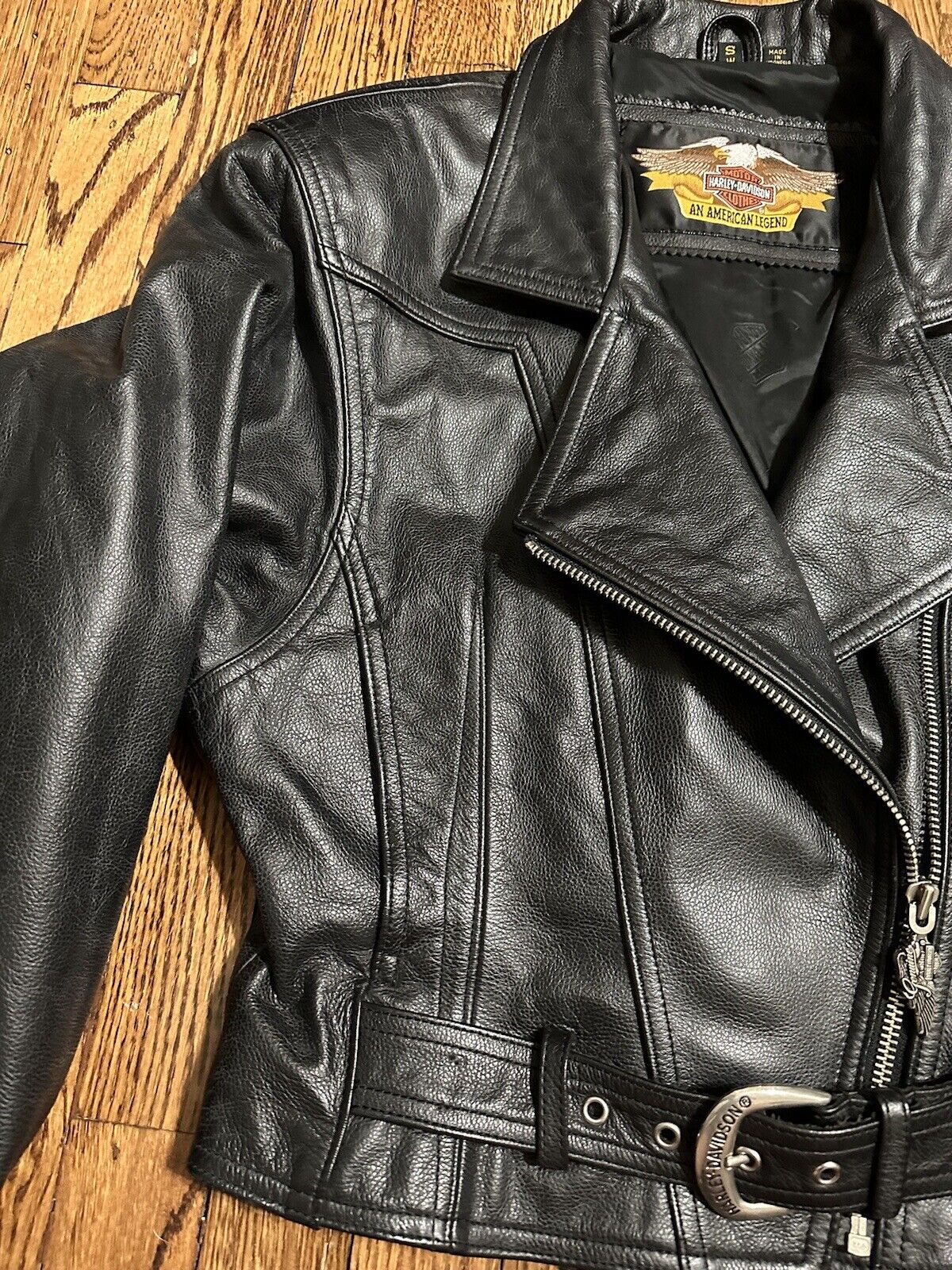 Vintage Harley Davidson Womens Genuine Leather Mo… - image 5