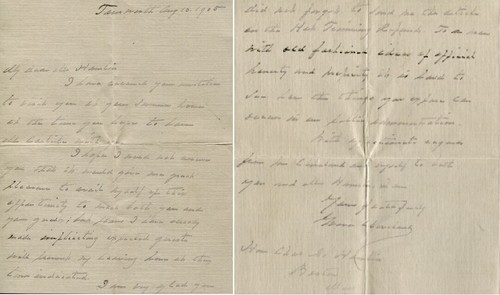 Carta firmada con autógrafo de Grover Cleveland a Charles Hamlin ALS 1905 Tamworth NH - Imagen 2 de 8
