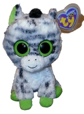 Ty Beanie Boos ZIG-ZAG Zebra (Solid Eyes)(1st Gen 2011 Tags) 6