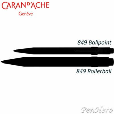 Caran D'Ache 849 Roller Ball Pen - Matte Grey - View #12