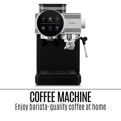 Kogan Espresso Touch Coffee Machine with Grinder Milk Frother Cafe Maker Brewer - Picture 3 of 12