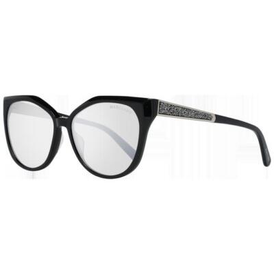 Marciano By Guess GU0804 01B Black Cat Eye Mirrored Sunglasses Frame 56-15-140 