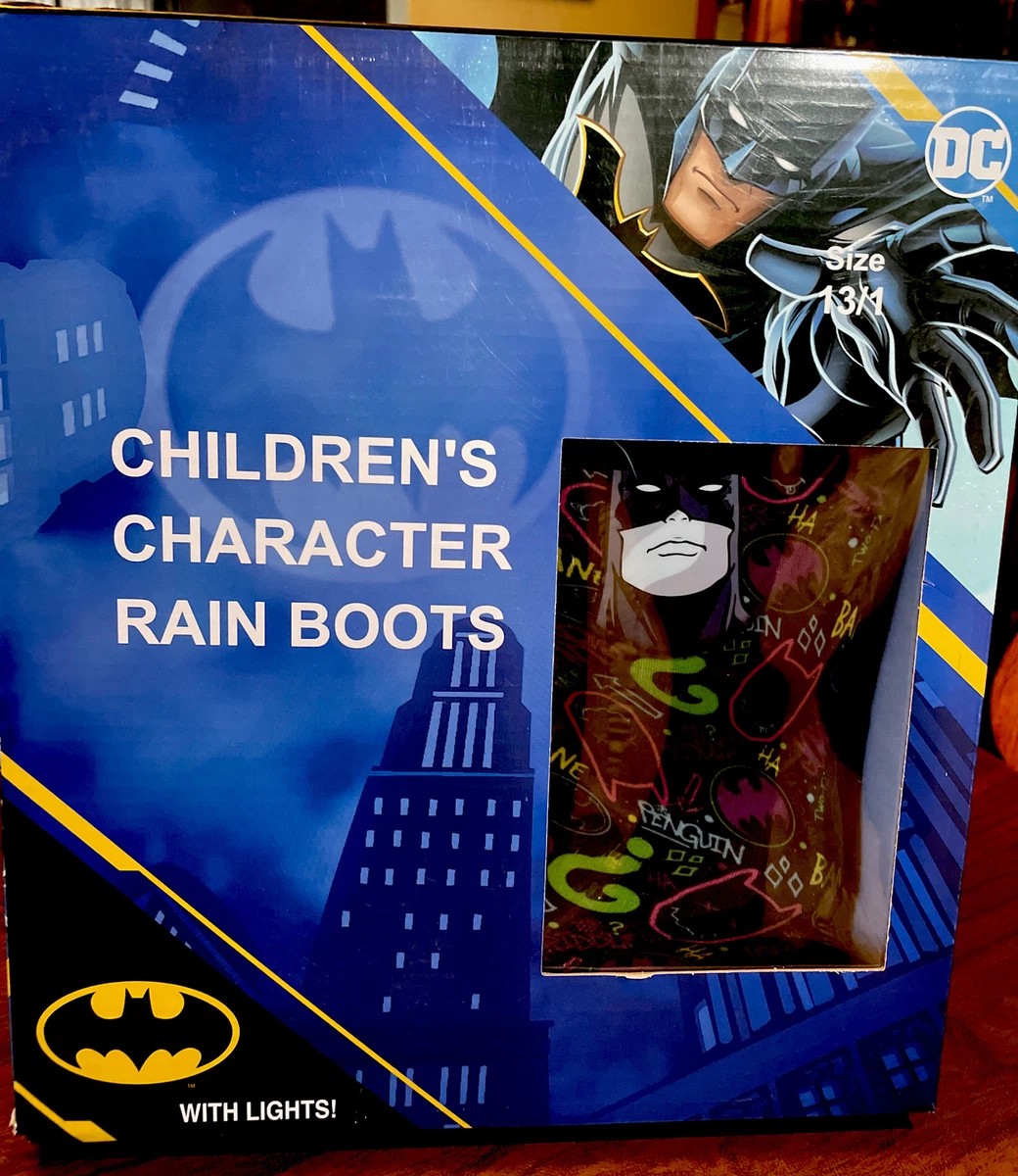 Batman light top up rain boots