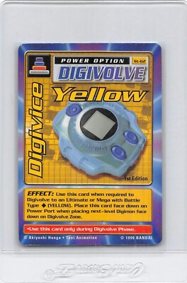 DIGIVICE YELLOW St-61 - 1st Edition - 1999 Bandai - Vintage