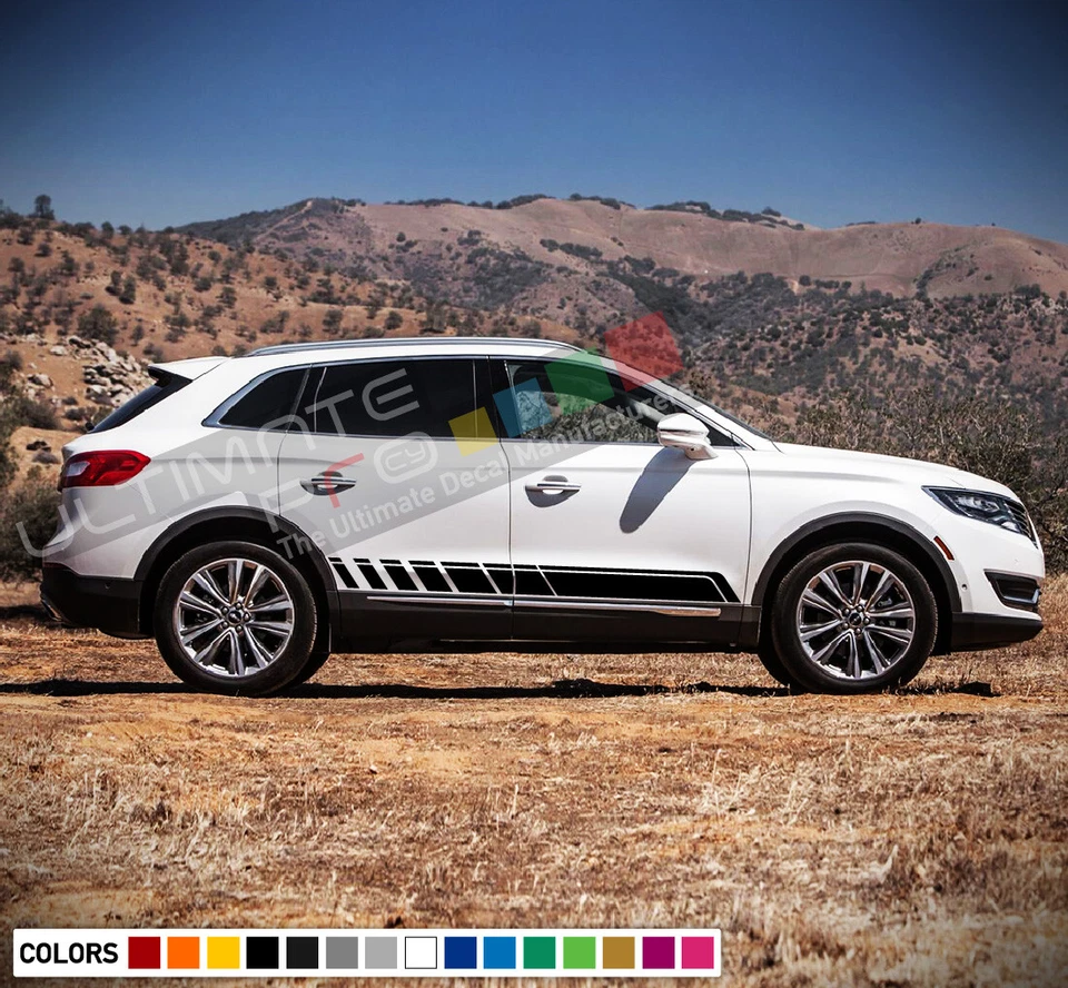 Decal sticker Stripe turbo For Lincoln MKX Carbon mirror Brakes Rims Tyre Sport - Image 2 of 4