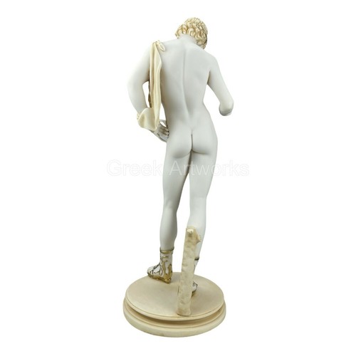 Narcissus Nude Male Art Greek Mythology Statue Sculpture Cast Marble Museum Copy - Picture 5 of 8