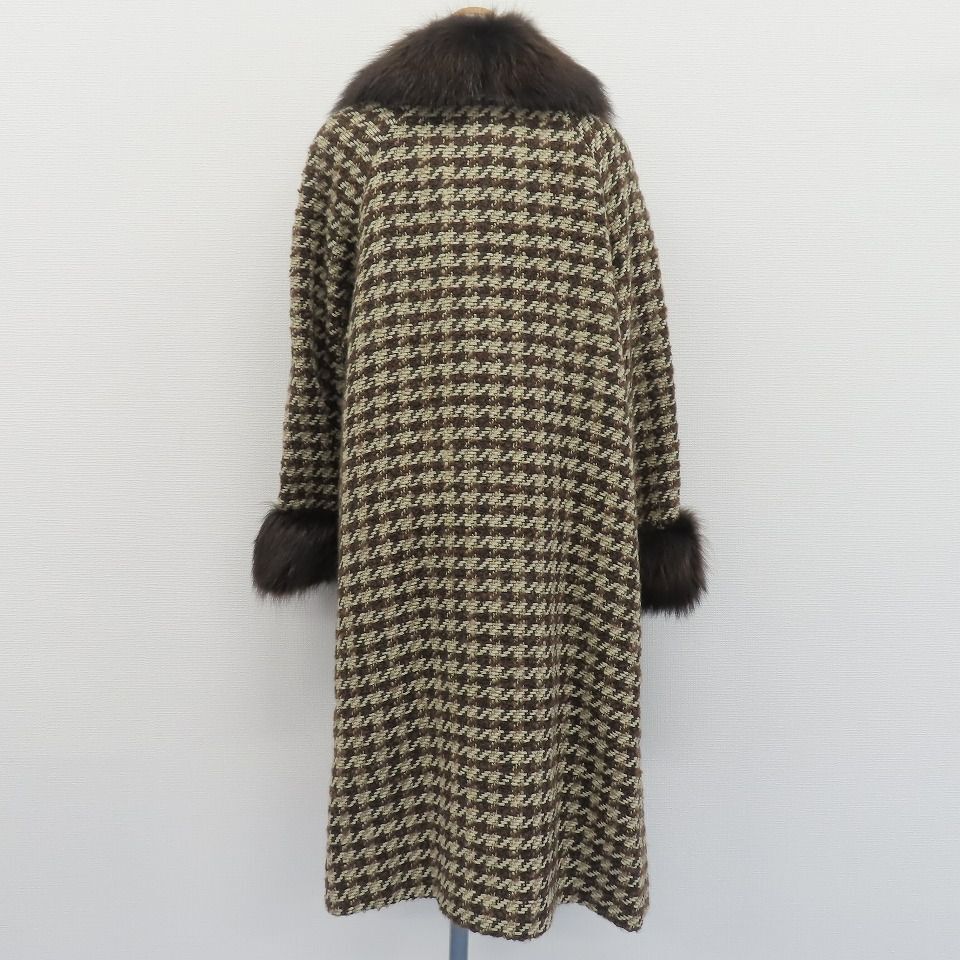 FENDI 365 Vintage Italian Long Coat with Marmot Fur Size 42 FENDI 365 Vintage Italian Long Coat with Marmot Fur Size 42