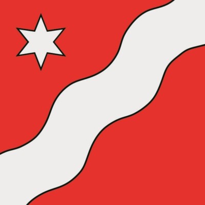Aufkleber Leimbach AG (Schweiz) Flagge Fahne 15 x 15 cm Autoaufkleber