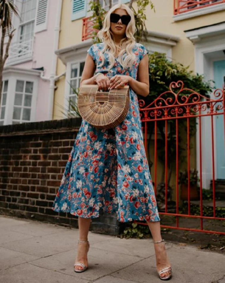 Zara floral hotsell jumpsuit dress