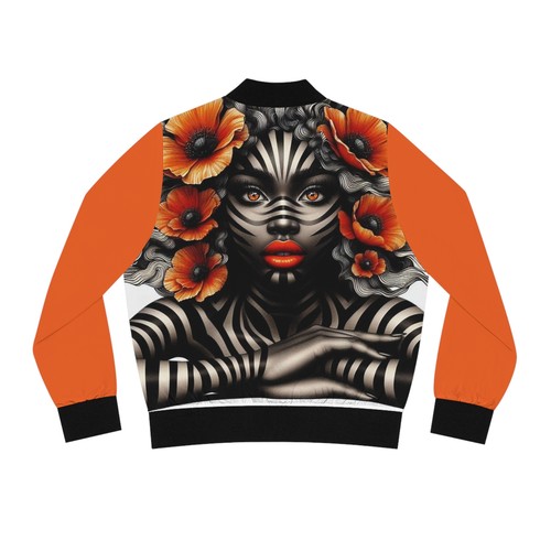 Zebra Fantasy Damen Bomberjacke (AOP) #ZF10 - Bild 3 von 5