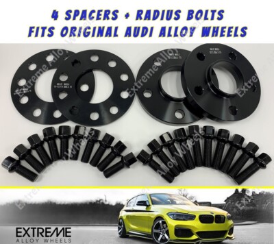 M14X1.5 BLACK BOLTS FITS AUDI 66.6 ALLOY WHEEL SPACERS 5mm BLACK X 4 M14X1.5 BLACK BOLTS FITS AUDI 66.6 ALLOY WHEEL SPACERS 5mm BLACK X 4