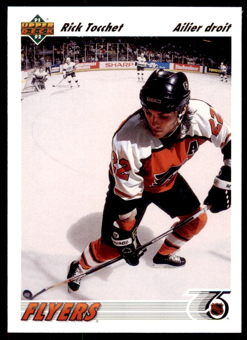 1991-92 Upper Deck French Rick Tocchet . Philadelphia Flyers #122