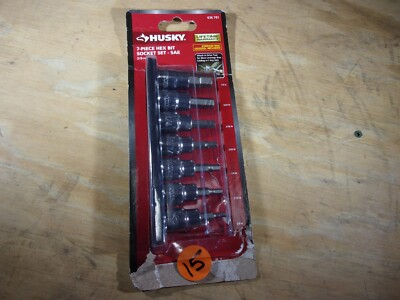 #ad #ad NEW HUSKY 7PC. 3 8quot; DRIVE SAE HEX BIT SOCKET SET # 636791 $15.00