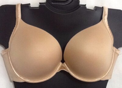 Old Shiny New Smooth Boost Plunge Bra Nylon BEIGE Cacique Lane Bryant  NWOT