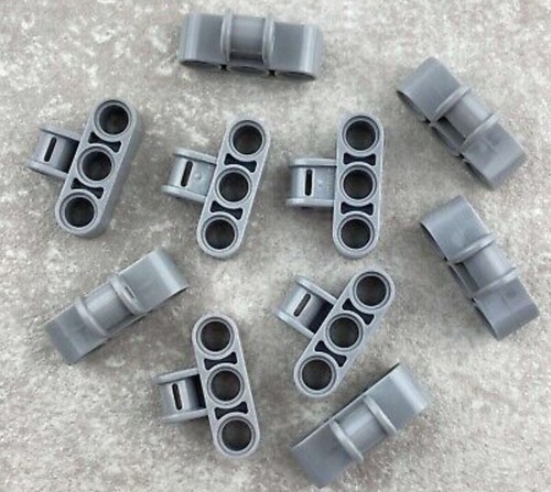 LEGO 63869 Technic, Axle and Pin Connector Triple - LIGHT BLUISH GRAY (10pcs)