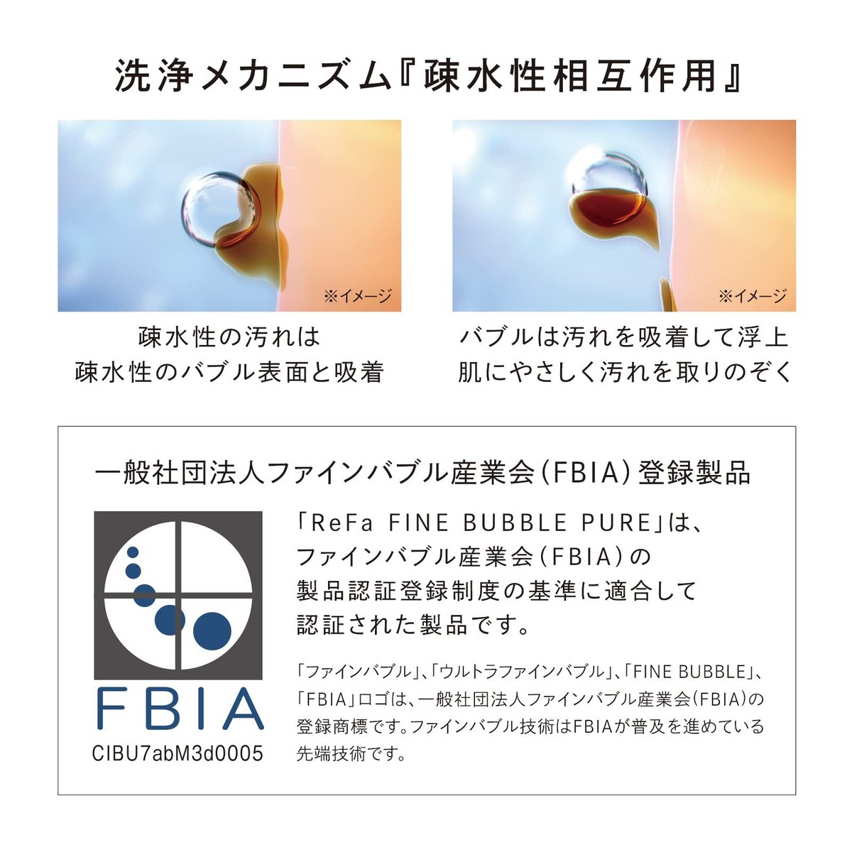 ReFa Fine Bubble Di with Original Shopper 120 White MTG MTI