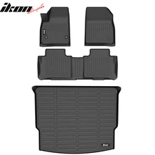 Fits 19-25 Chevy Blazer Heavy Duty 3D Molded Floor Mats + Trunk Mat Liner TPE