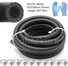 20Ft Rubber Fuel Line 5/16"Tube Petrol Diesel Oil Line Hose Pipe Tubing Breather