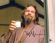The Big Lebowski Jeff Bridges Signed Autograph 11x14 Photo Beckett BAS The Dude
