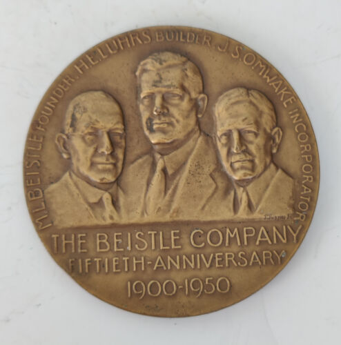 The Beistle Company Bronze Coin~Holiday Decor~50th Anniversary 1900-1950 - Picture 1 of 4
