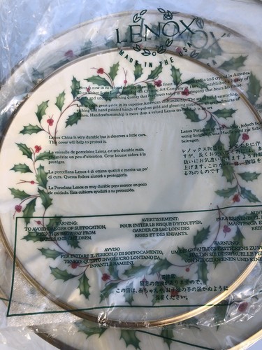 Vintage Lenox HOLIDAY Gold 5-Piece Place Setting UNUSED in Box Made USA NEW - Picture 4 of 10