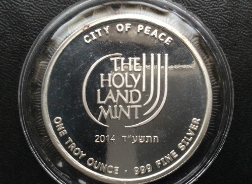 2014 Holy Land Mint Jerusalem Silver Art Medal P2649 - Picture 3 of 5