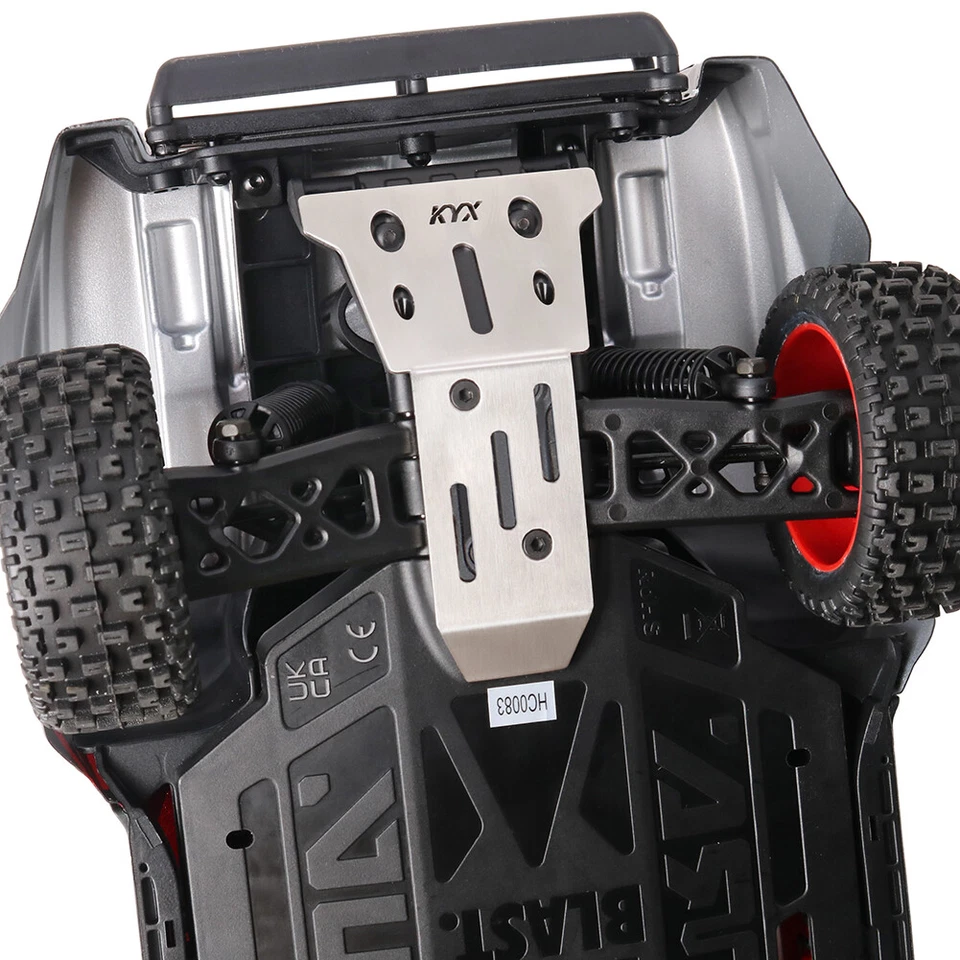 For Arrma 1/14 Mojave GROM RC Front and Rear Chassis Skid Plate Upgrade Parts - Image 3 of 4