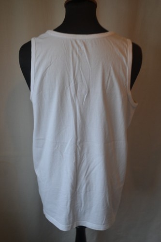 Vtg converse one star white vest shirt sz L mod casual sport - Picture 10 of 12