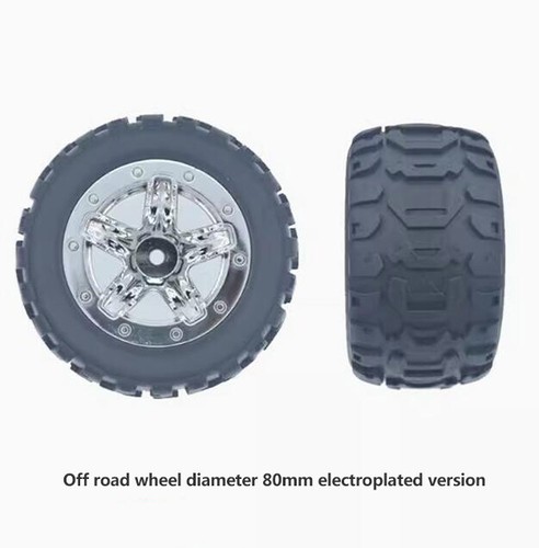 1x 65/80/85MM Car Tire Toy Wheels Model -Robotic Car Model Toy DIY RC Accessorie - Picture 7 of 12