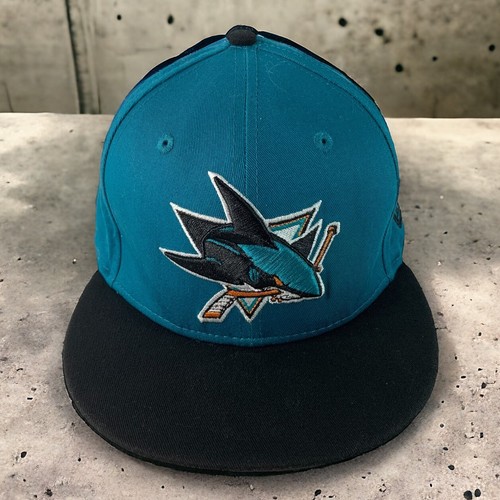 NHL San Jose Sharks New Era 9Fifty Leather Strapback Hat Cap Adjustable Hockey
