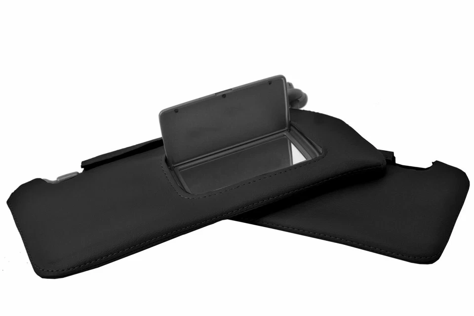 Se adapta a parasoles de cuero PVC 2002-2006 Acura RSX cubierta de 2 piezas negra Foto 2 de 4