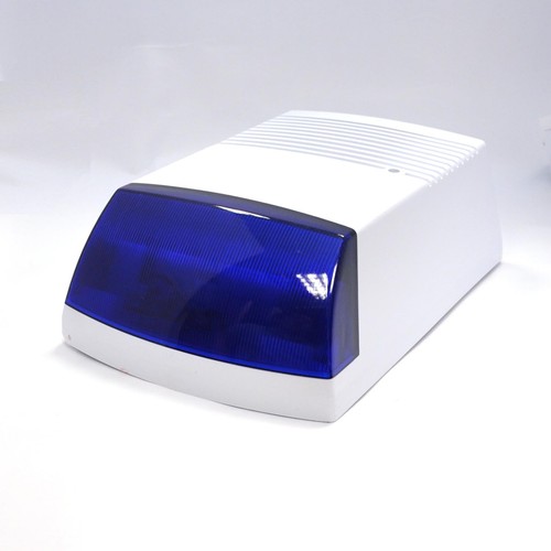 Caja de alarma ficticia AZUL naranja ROJO lente intermitente 2 luces LED 2-3 años duración de la batería - Imagen 7 de 10