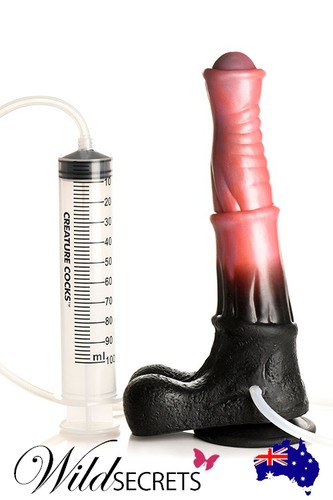 NEW Creature Peniss Centaur Explosion 9.6 inch Silicone Squirting Equine Dildo - Picture 3 of 7