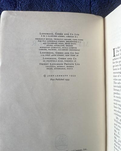 Rare Early Proof Copy 1959. John Lehmann: I Am My Brother (autobiography II) - Picture 3 of 6