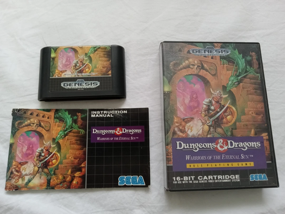 Dungeons & Dragons Warriors Of The Eternal Sun – Sega Genesis – CIB – Très Bon état