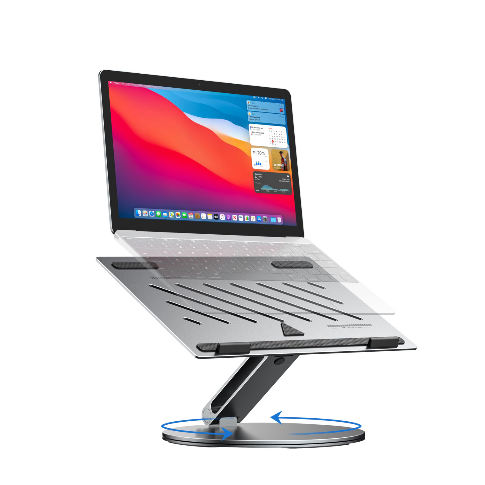 Adjustable Laptop Stand Ergonomic 360° Rotating Riser for Desk