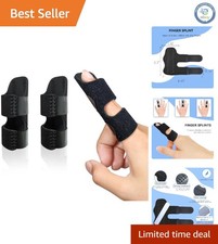 2-Pack Universal Trigger Finger Brace - Pain Relief Splint for Finger Injuries