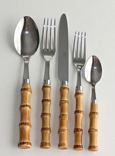 SABRE PARIS 5-Piece PANDA Flatware Set   Bamb...