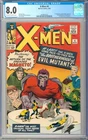 X-Men #4 High Grade 1st App. Quicksilver Scarlet Witch Marvel Comic 1964 CGC 8.0