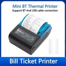 58mm Portable Bluetooth Thermal Printer For Android IOS, POS With Battery