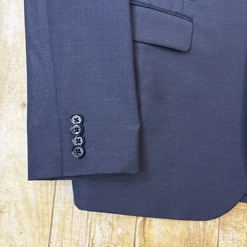 Express Photographer Slim Fit Suit Light Gray 36S 32W 29I - Image 3 of 4