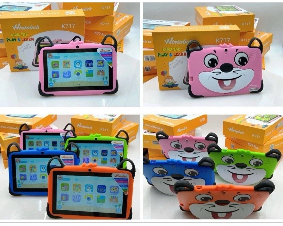 100x Kinder Tablet Wintouch K717 7” WiFi Android 7.0 NEU Mix - Bild 4 von 4