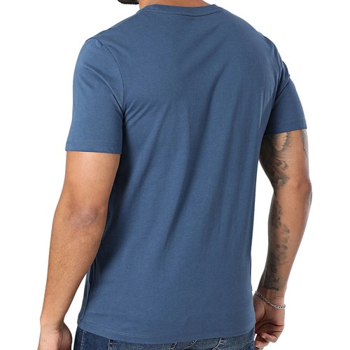 Timberland T-Shirt da Uomo Kennebec River Linear Logo Blu Codice TB0A5UPQ288 - Imagen 2 de 4