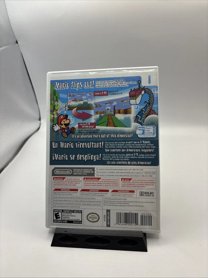 Super Paper Mario (Nintendo Wii, 2007) Complete CIB - Tested - Image 2 of 4