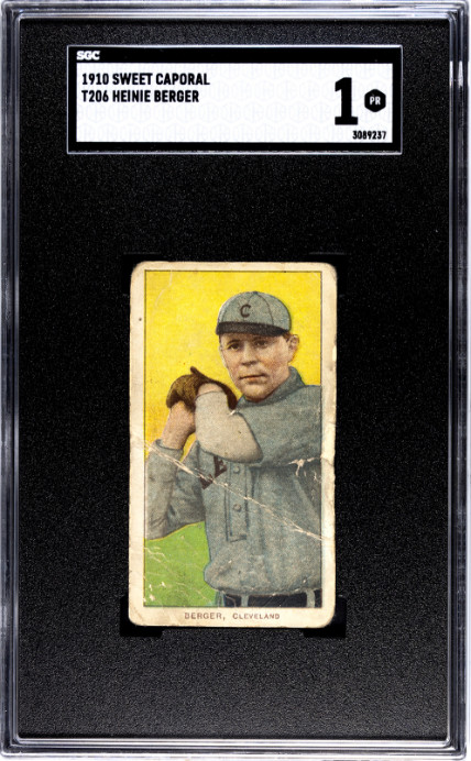 1910 Sweet Caporal (T206) Berger, Heinie SGC 1