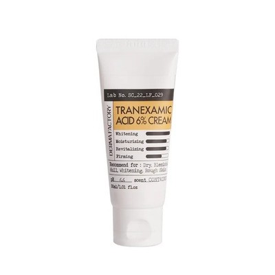 Derma Factory Tranexamic Acid 6% Cream Hydrating Care 30ml 1.01oz K-Beauty