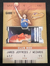 JARED JEFFRIES 2002-03 Fleer Authentix Club Box #111 Rookie Card RC #066/100